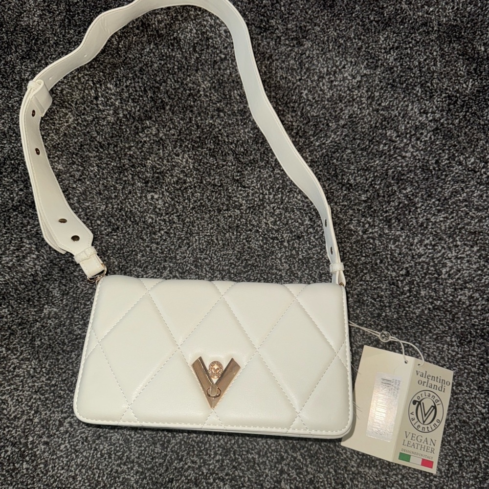 Valentino Orlandi White Crossbody Bag